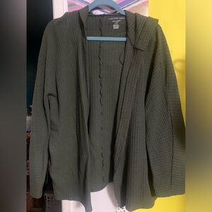 American Eagle green flowy cardigan size large